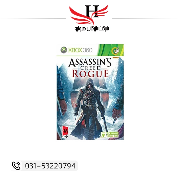 بازی Assassin’s Creed Rogue برای Xbox 360 نسخه اصلی 1DVD9 با گیم‌پلی اکشن جهان‌باز و داستان متفاوت از دید تمپلارها